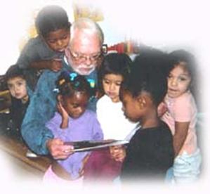 Chuck Boles  with children
