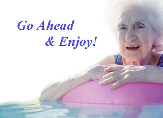 Go Ahead and Enjoy! elderly lady photo