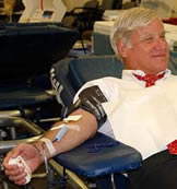 County Supervisor Greg Cox Blood drive