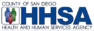 County of San Diego health and Human Services HHSA logo