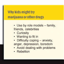 Why kids might try marijuana and other drugs