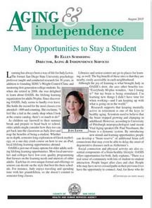 Aging and Independence Services- August 2015- e-bulletin