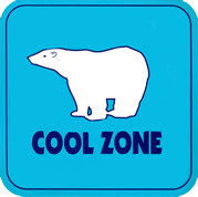 COOL ZONE logo- County of San Diego HHSA Aging annd Independence Services