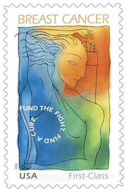 Breast cancer stamp