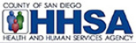 County of San Diego health and Human Services HHSA logo